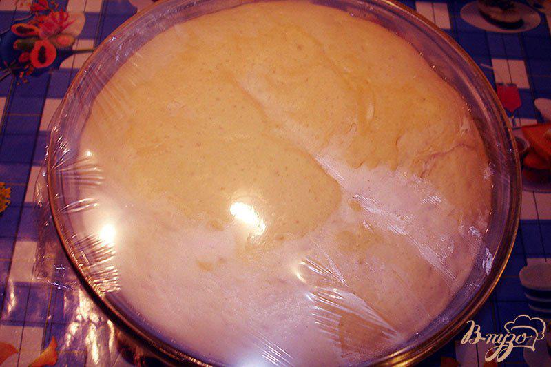 Фото приготовление рецепта: Закрытый яблочно-ананасовый пирог шаг №4