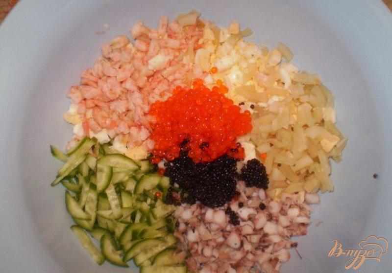 Фото приготовление рецепта: Сундук с морепродуктами шаг №4