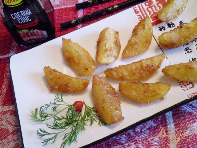 Фото приготовление рецепта: Пикантный картофель шаг №5