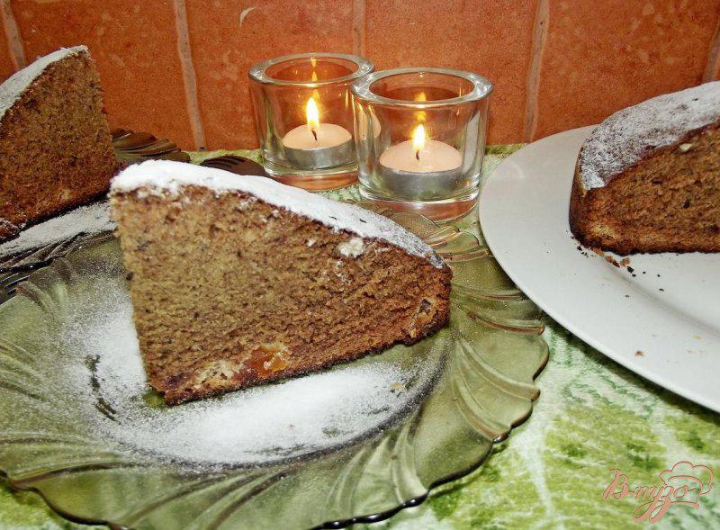 Фото приготовление рецепта: Пирог финиковый с сухофруктами шаг №7