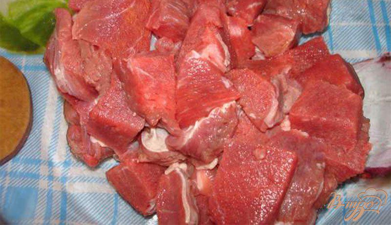 Фото приготовление рецепта: Тушеное мясо с сельдереем и морковью шаг №1