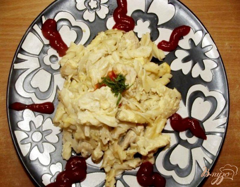Фото приготовление рецепта: Запеченный макароны с курицей и сыром шаг №5