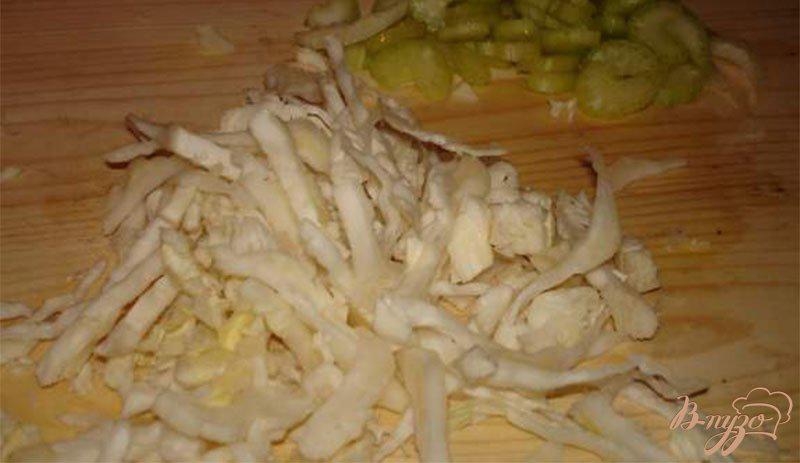 Фото приготовление рецепта: Быстрый салат из капусты с сельдереем шаг №2