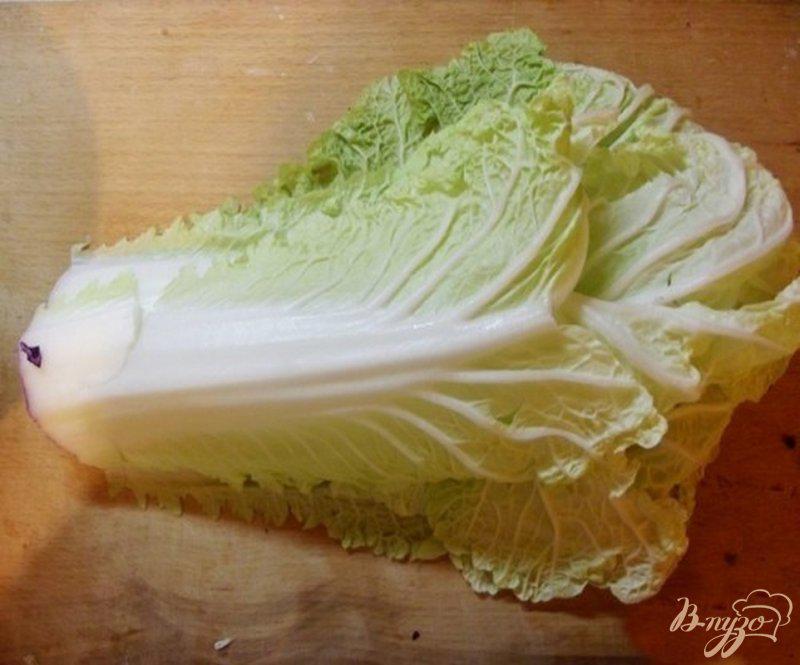 Фото приготовление рецепта: Капустный салат с яблоком шаг №3