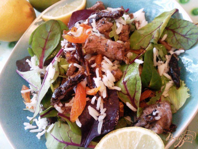 Фото приготовление рецепта: Салат из баранины и риса шаг №4