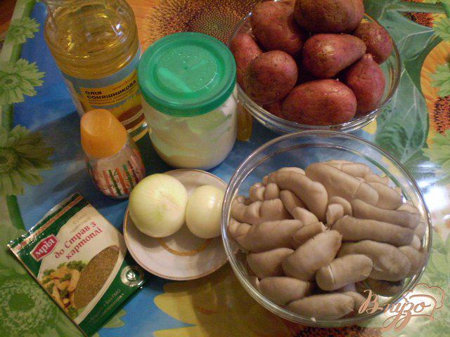 Фото приготовление рецепта: Картофель с грибами шаг №1