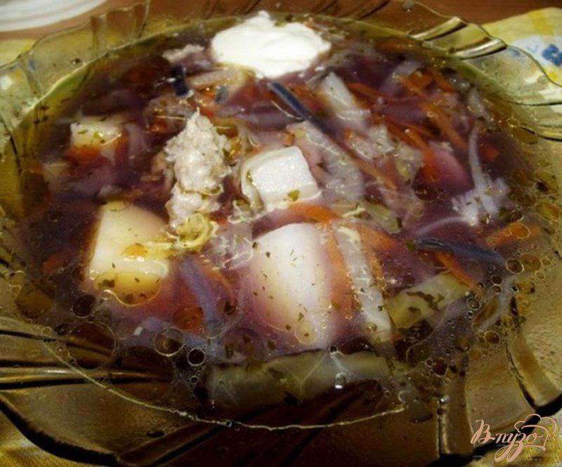 Фото приготовление рецепта: Суп из индюка с капустой шаг №7