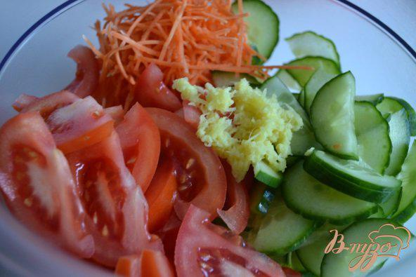 Фото приготовление рецепта: Овощной салат «Свежесть» шаг №1