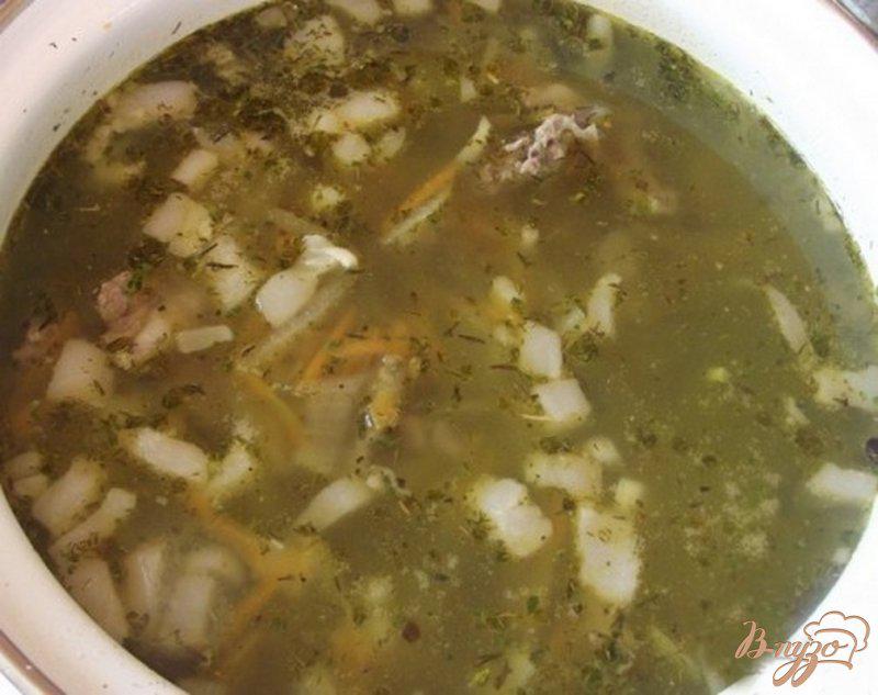 Фото приготовление рецепта: Суп на сале и баранине с гречкой шаг №8