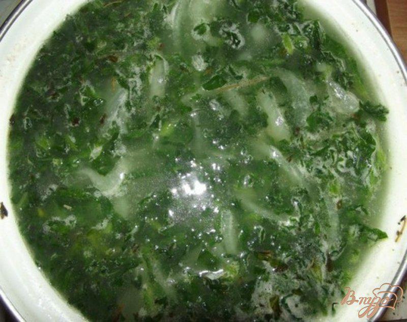 Фото приготовление рецепта: Суп рисовый со шпинатом шаг №8