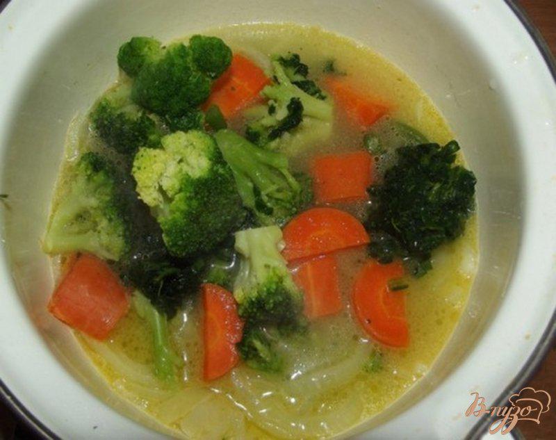 Фото приготовление рецепта: Крем-суп из брокколи с сухариками шаг №8