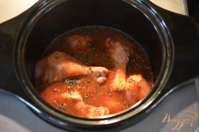 Фото приготовление рецепта: Курица в барбекю соусе шаг №3