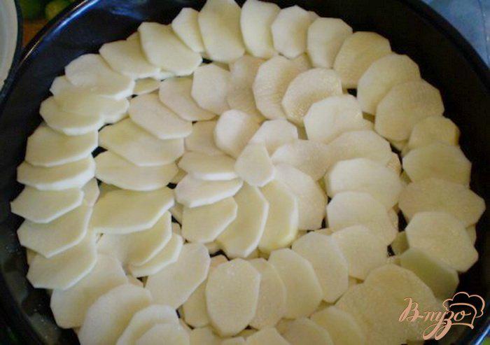 Фото приготовление рецепта: Картофель в сливках с грибами и чесноком шаг №1