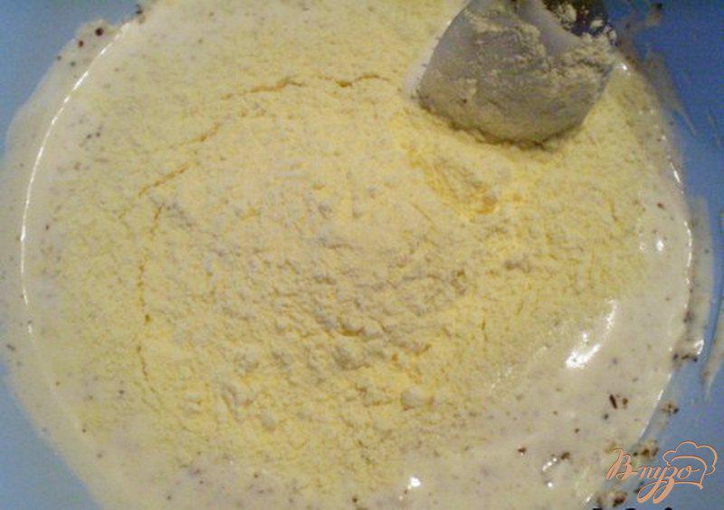 Фото приготовление рецепта: Кукурузное печенье с орехами от производителя шаг №3