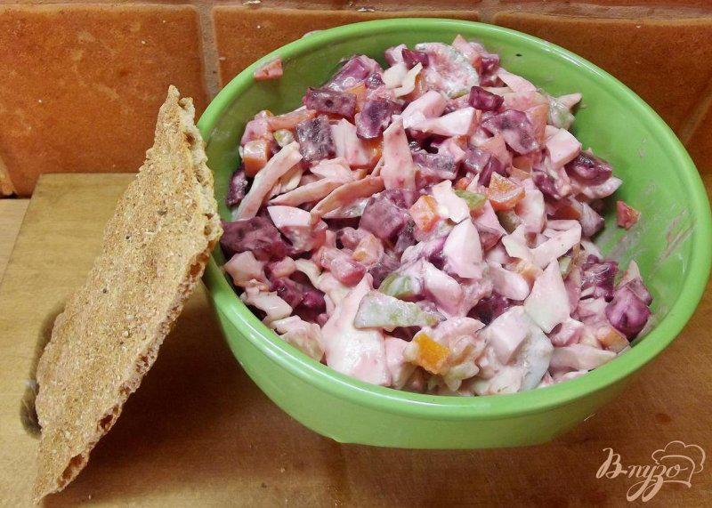 Фото приготовление рецепта: Сытный овощной салат шаг №6