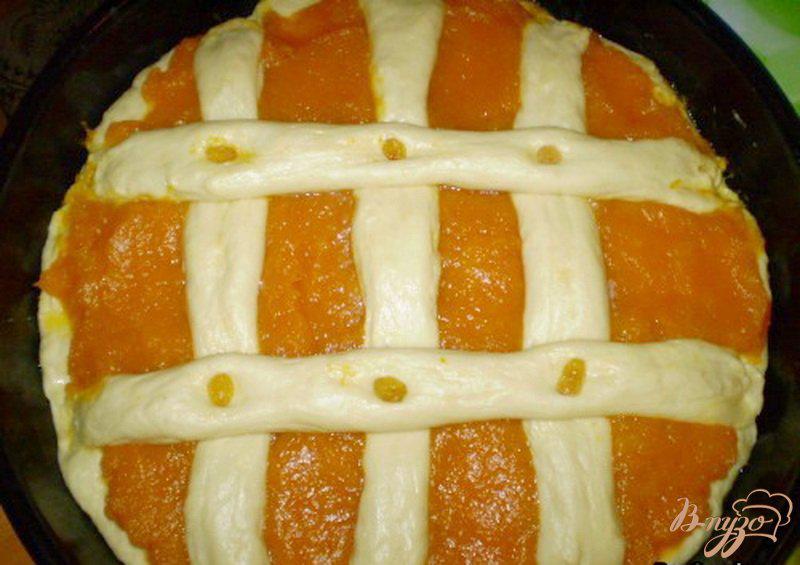 Фото приготовление рецепта: Пирог открытый с тыквой шаг №4