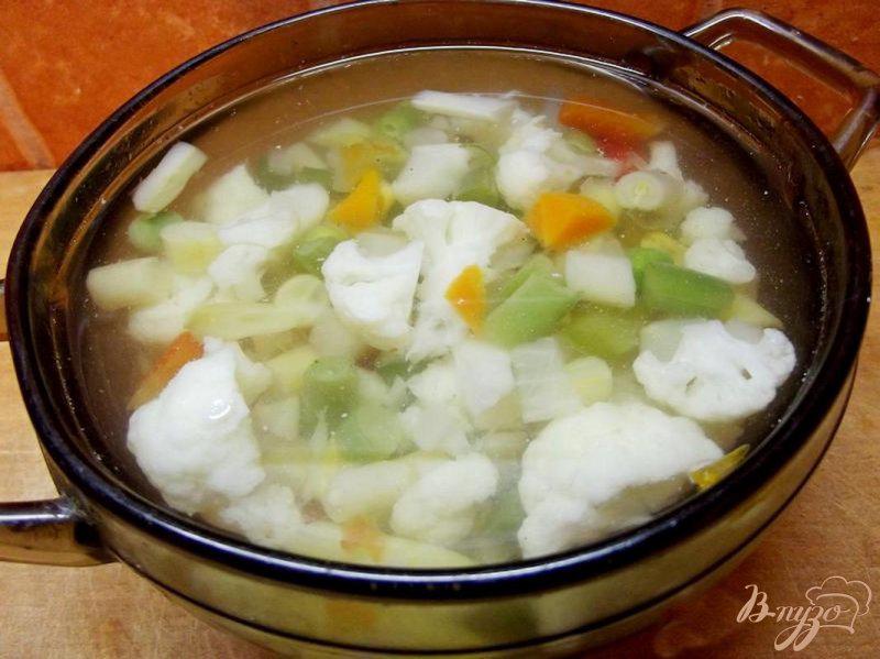 Фото приготовление рецепта: Суп из овощей аль денте шаг №7