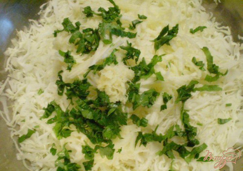 Фото приготовление рецепта: Салат из капусты и имбиря шаг №3