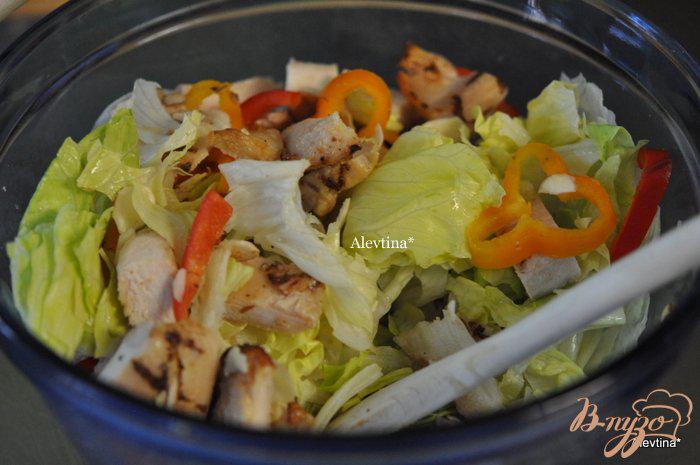 Фото приготовление рецепта: Испанский куриный салат шаг №3