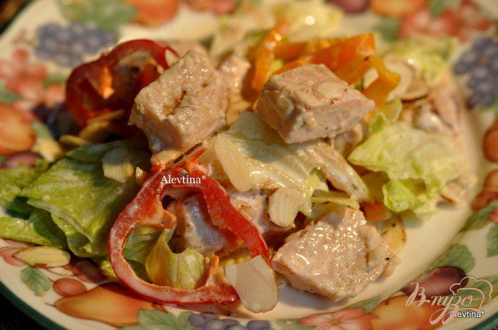 Фото приготовление рецепта: Испанский куриный салат шаг №4