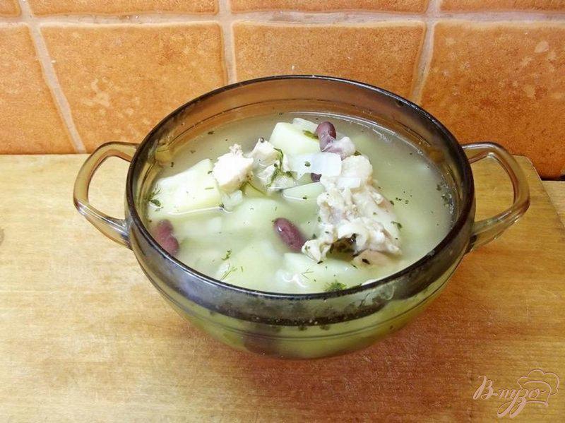 Фото приготовление рецепта: Суп с красной фасолью шаг №6