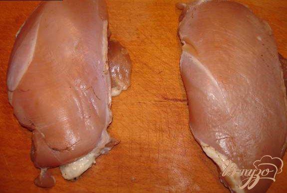 Фото приготовление рецепта: Вяленая куриная грудка шаг №3