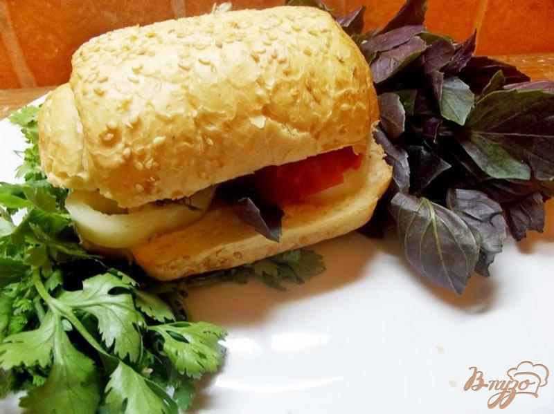 Фото приготовление рецепта: Кавказский сэндвич с бараниной шаг №5