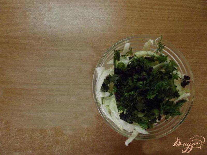Фото приготовление рецепта: Французский капустный салат шаг №4