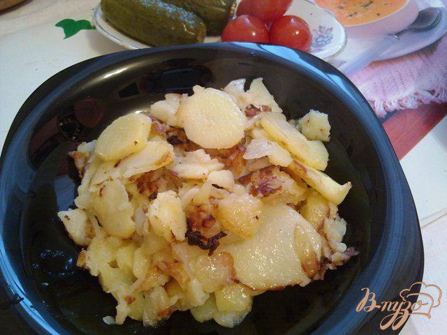 Фото приготовление рецепта: Жаренный картофель шаг №9