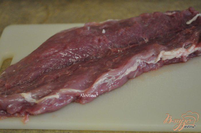Фото приготовление рецепта: Свиная вырезка по-карибски с начинкой шаг №1