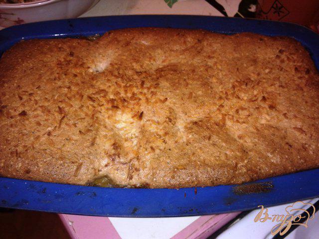 Фото приготовление рецепта: Ореховый кекс с тыквенной начинокй шаг №12