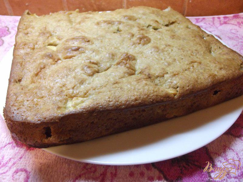Фото приготовление рецепта: Пирог овсяный с яблоками шаг №11