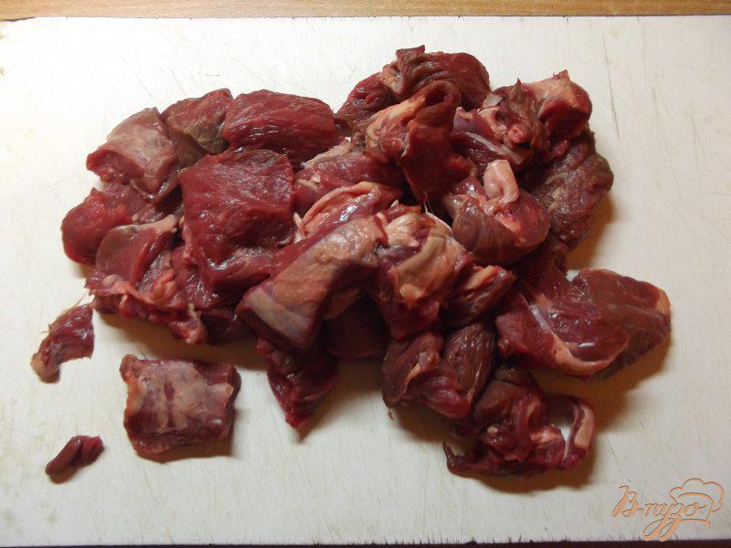Фото приготовление рецепта: Рагу из говядины с овощным ассорти шаг №1