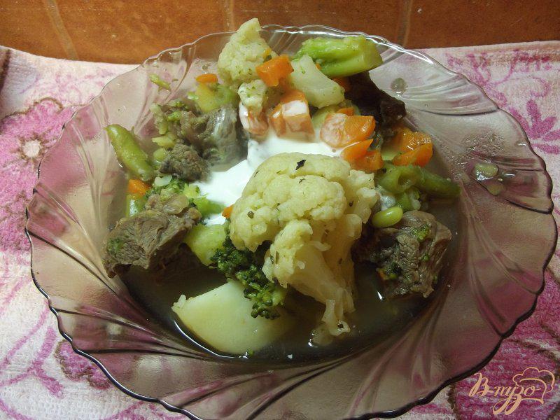 Фото приготовление рецепта: Рагу из говядины с овощным ассорти шаг №7
