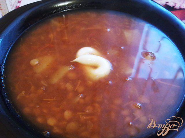 Фото приготовление рецепта: Суп  томатный с чечевицей шаг №8