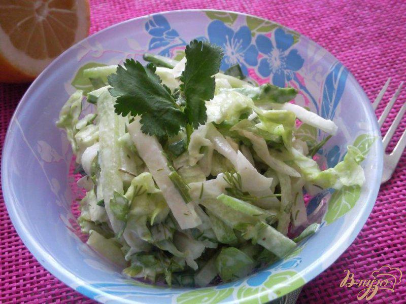 Фото приготовление рецепта: Зеленый салат шаг №6