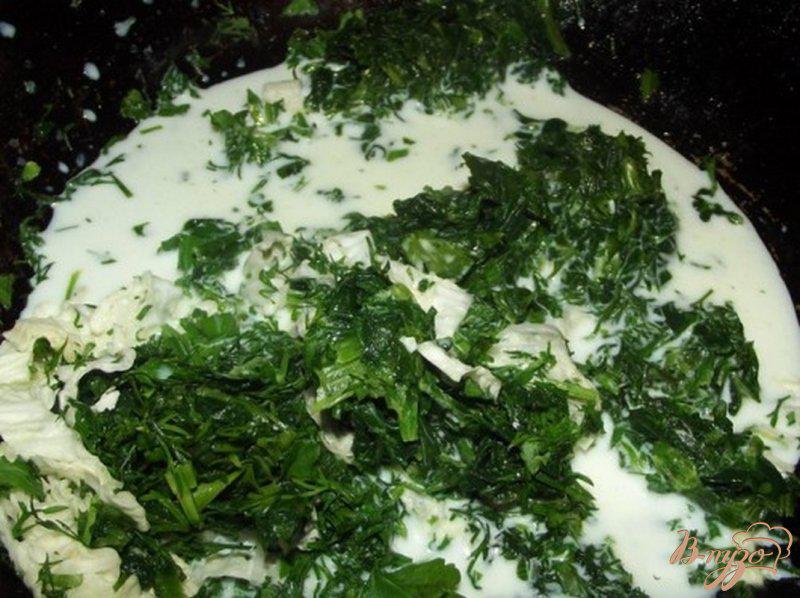 Фото приготовление рецепта: Картофель с листовой зеленью шаг №5