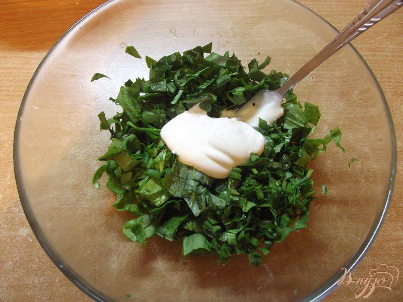 Фото приготовление рецепта: Салат из листовой зелени шаг №4