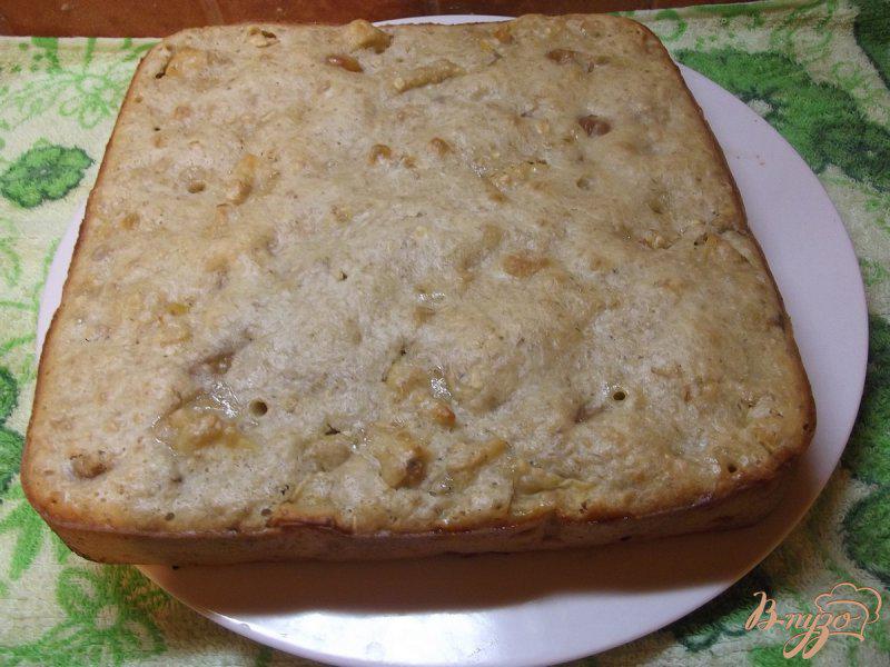 Фото приготовление рецепта: Овсяный пирог с белой черешней шаг №10
