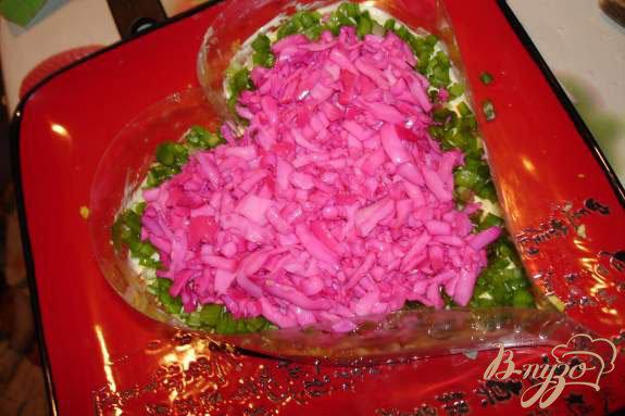 Фото приготовление рецепта: Салат к дню Святого Валентина шаг №5