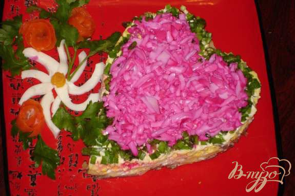 Фото приготовление рецепта: Салат к дню Святого Валентина шаг №6