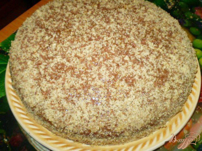 Фото приготовление рецепта: Пирог со сметанно-ванильной пропиткой шаг №6