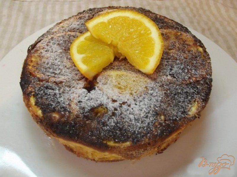 Фото приготовление рецепта: Пирог апельсиновый с миндалем шаг №8