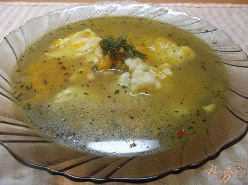Фото приготовление рецепта: Суп с клецками шаг №10