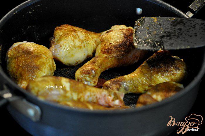 Фото приготовление рецепта: Курица карри с кокосовым рисом шаг №2