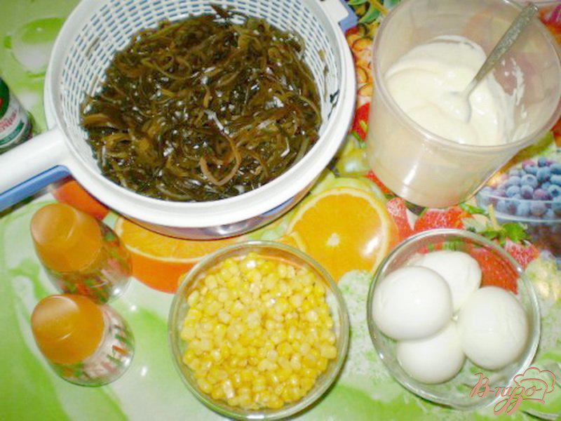 Фото приготовление рецепта: Салат с морской капустой шаг №1