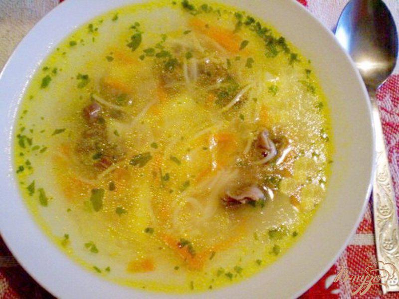 Фото приготовление рецепта: Суп с вермишелью и желудками шаг №6