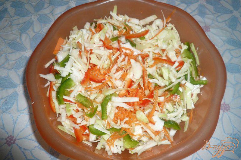 Фото приготовление рецепта: Маринованный капустный салат шаг №6