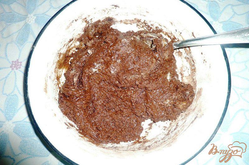 Фото приготовление рецепта: Шоколадный кекс с тыквой шаг №3