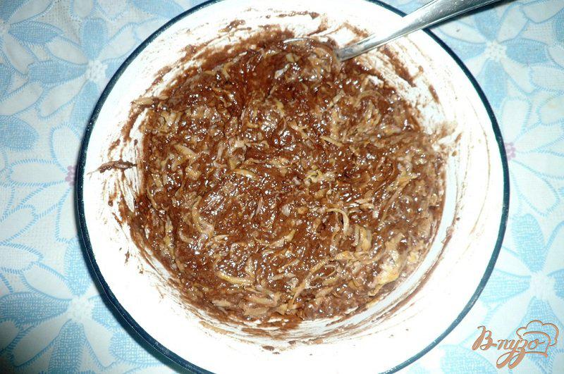 Фото приготовление рецепта: Шоколадный кекс с тыквой шаг №5